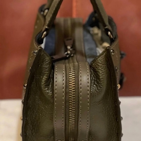 Coach Rogue 25 Olive Green with Jeweled Studs - Picture 7 of 13